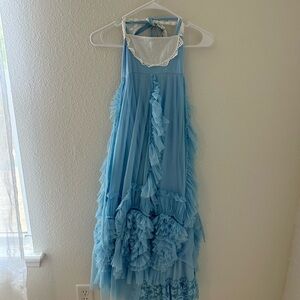 Doll cake dress size 10 blue